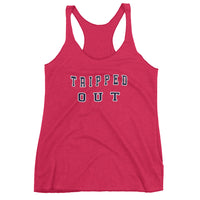 Tripped out college Women's Racerback Tank