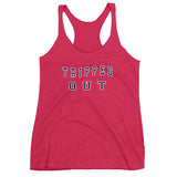 Tripped out college Women's Racerback Tank