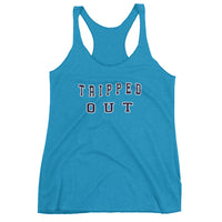 Tripped out college Women's Racerback Tank